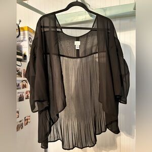 A New Day Black Sheer Cardigan